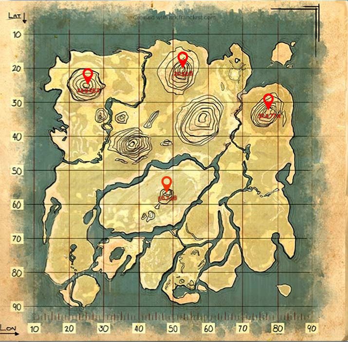 Ark Survival Crystal Isles Map