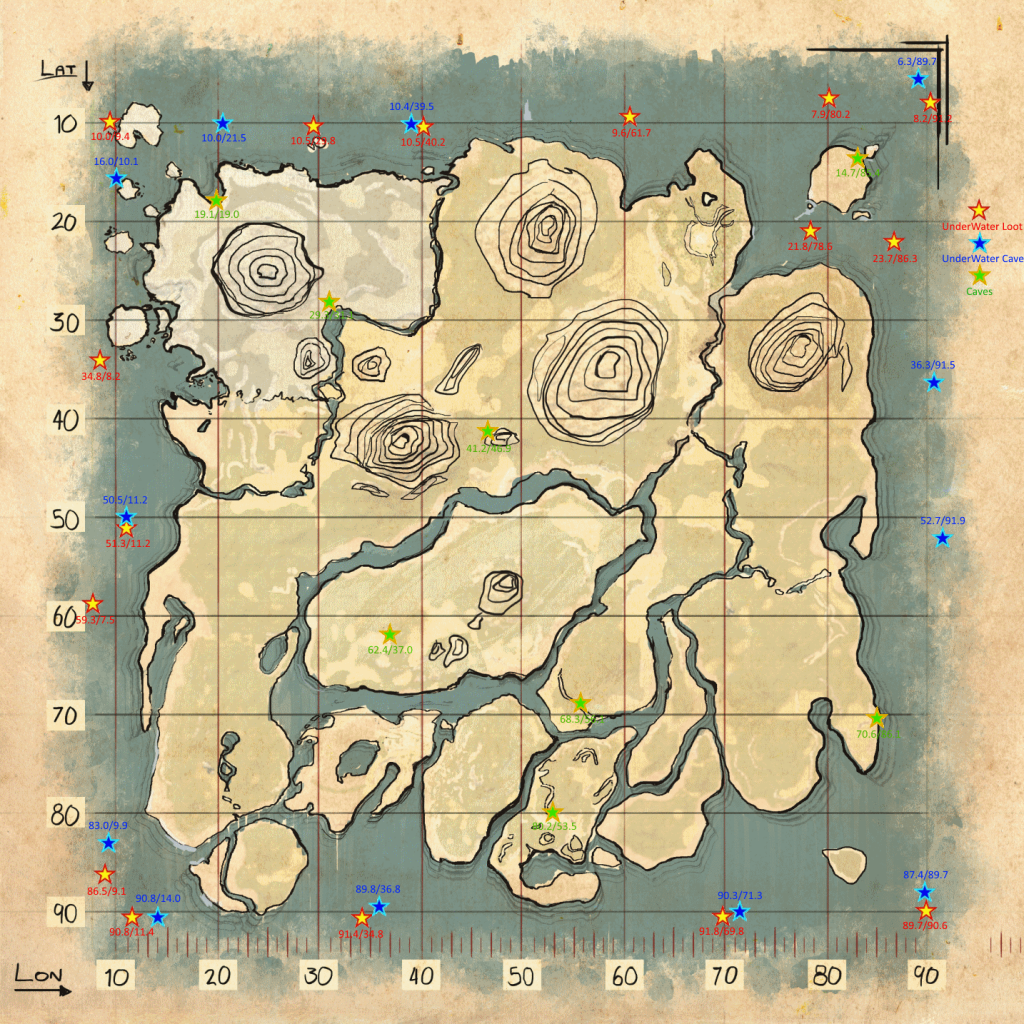 33 Ark Survival Evolved Island Map Maps Database Source - Gambaran